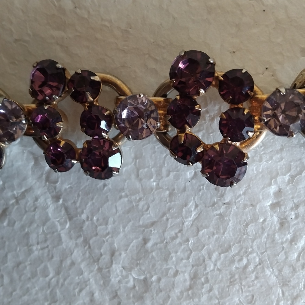 Antique Rhinestone Bracelet - Picture 4 of 7